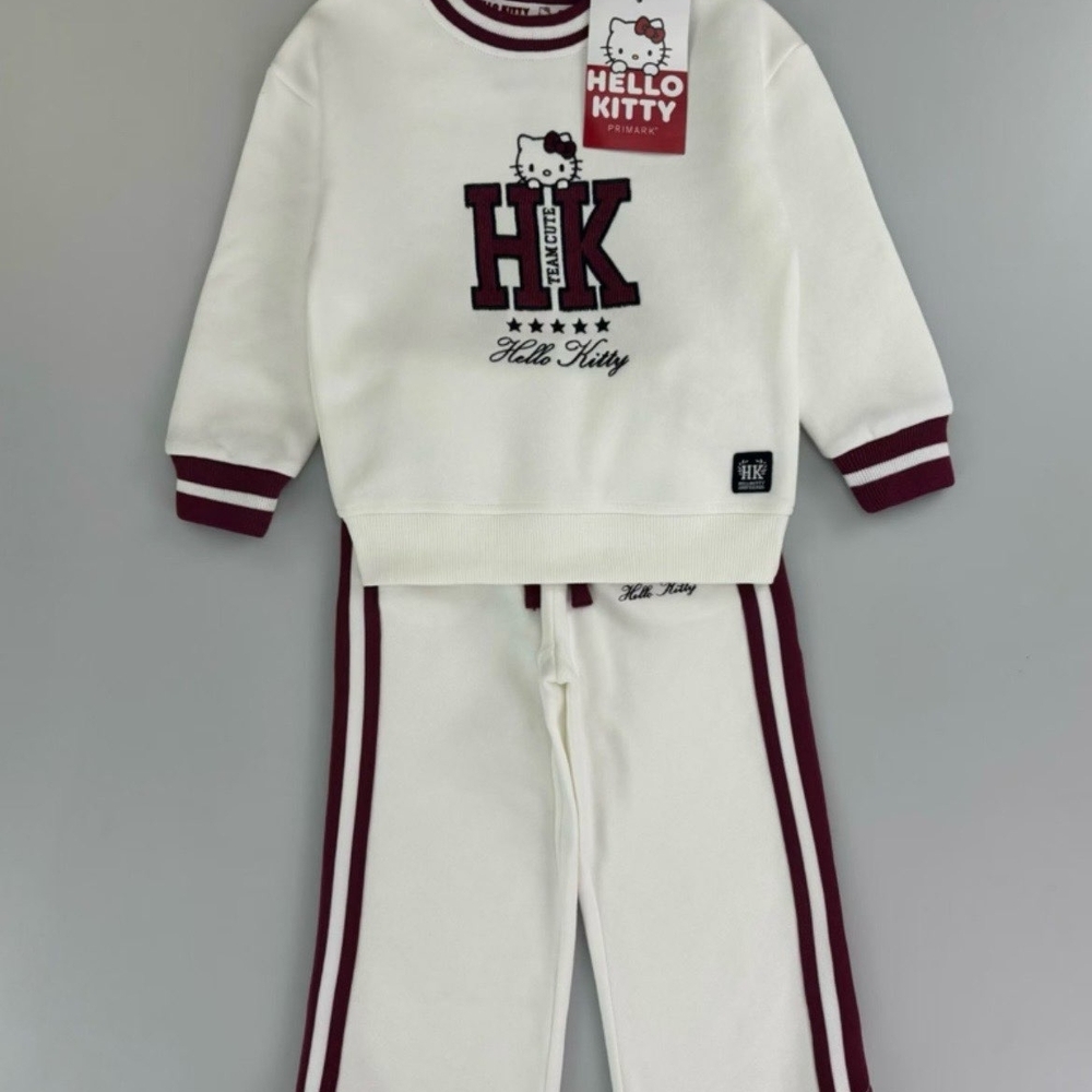 Hello Kitty Cream and Burgundy Lounge Set